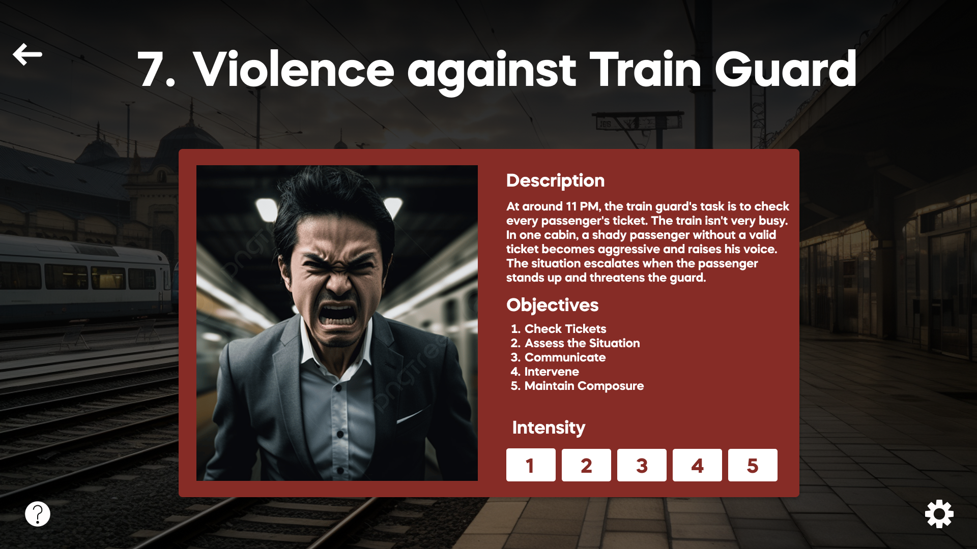Level 7: Critical Incident - Direct Acute Aggression Defusal