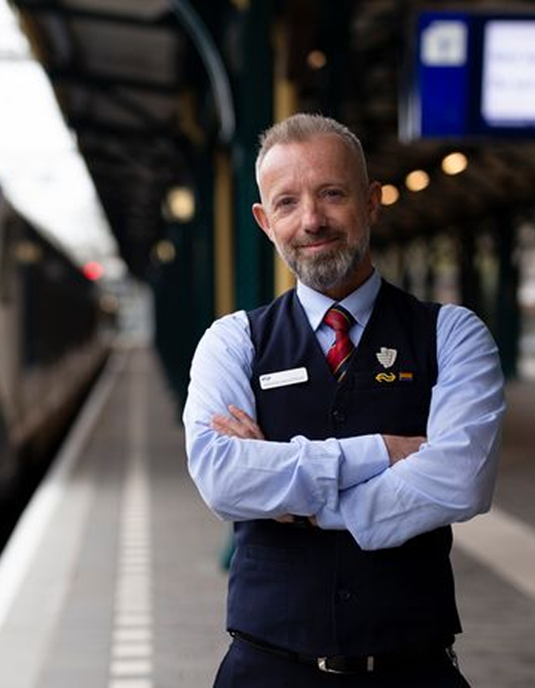 NS Railway Conductors on the Platform Context